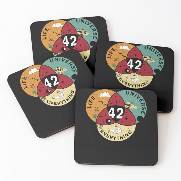 Item preview, 42 Answer to Life Universe and Everything Funny Vintage Gift Idea designed and sold by MaiyaGrant.
