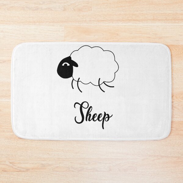 Item preview, Cute Sheep doodle. Vector illustration of a happy jumping lamb for night sleep or farm subjects, t-shirt designed and sold by paolboa.