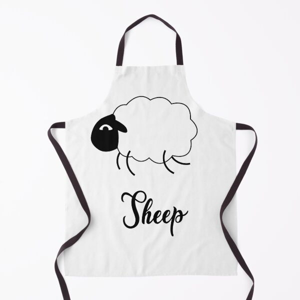 Item preview, Cute Sheep doodle. Vector illustration of a happy jumping lamb for night sleep or farm subjects, t-shirt designed and sold by paolboa.