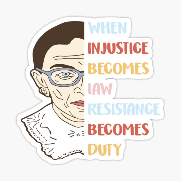 Vista previa del artículo con la obra «Cuando la injusticia se convierte en ley la resistencia se convierte en deber», diseñado y vendido por Tatus Brinal.