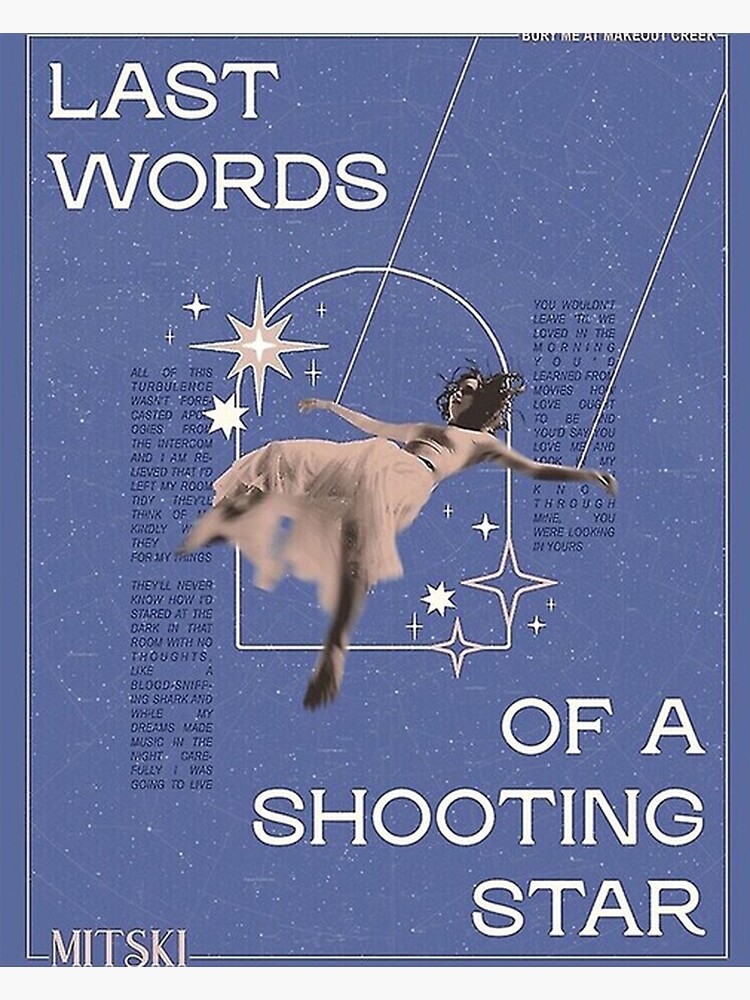Disover Mski - last words of a shooting star Premium Matte Vertical Poster
