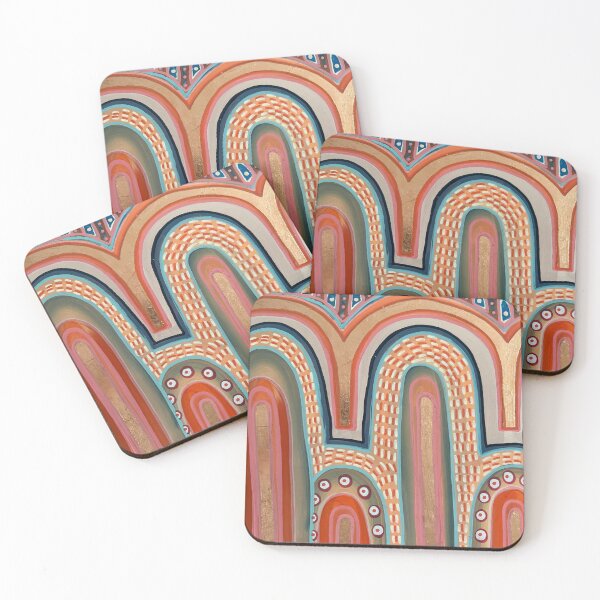 Item preview, orange moroccan rainbows designed and sold by RCLartdesign.