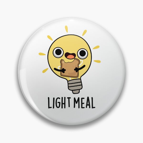 Item preview, Light Meal Funny Bulb Puns  designed and sold by punnybone.