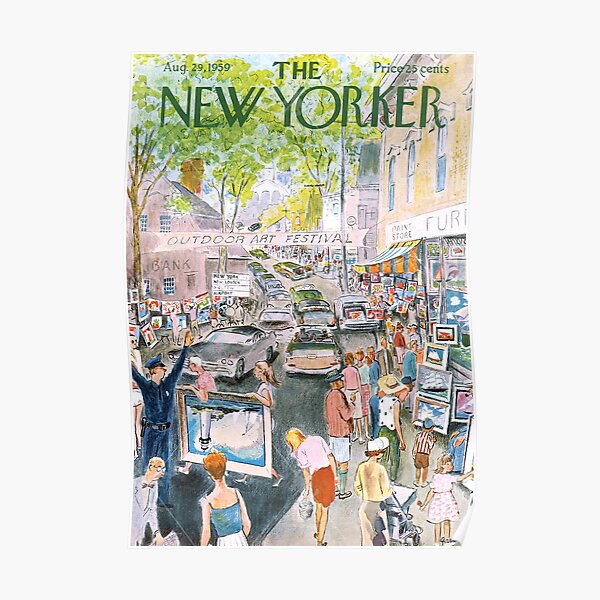 New Yorker August 1959 Poster