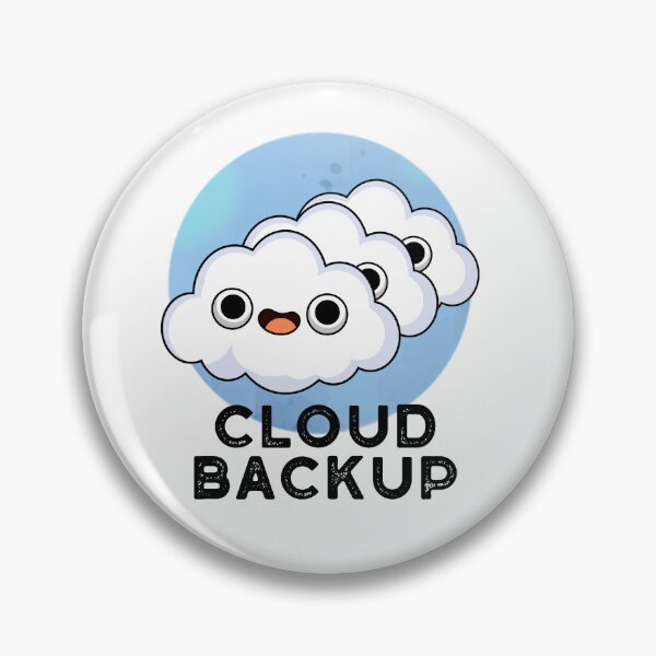 Item preview, Cloud Backup Funny Computer Weather Puns  designed and sold by punnybone.