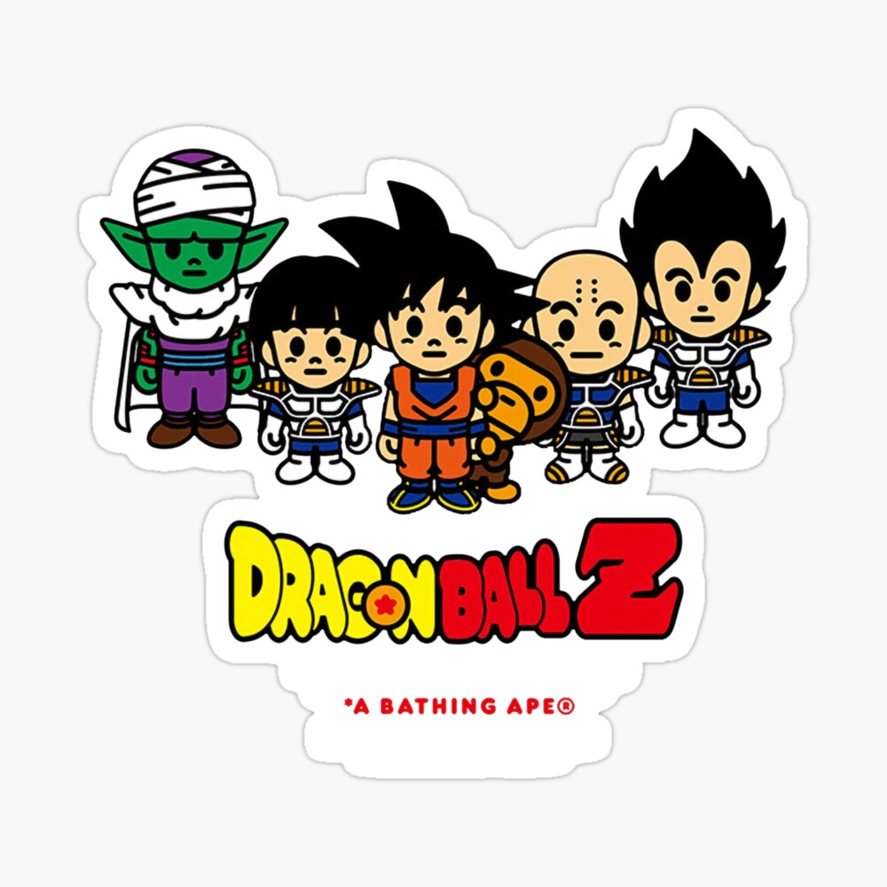 Bape Baby Milo Dragon Ball Z Z Rare Collab T shirt