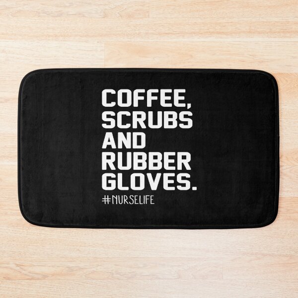 Item preview, coffee crubs and rubber gloves designed and sold by KirstixCo.