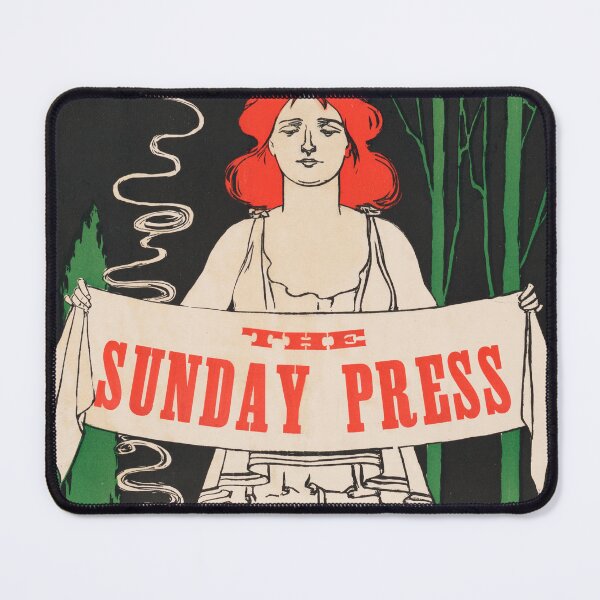 Item preview, THE SUNDAY PRESS 1895 American Magazine Cover Advertisement by George Reiter Brill  designed and sold by retroposters.