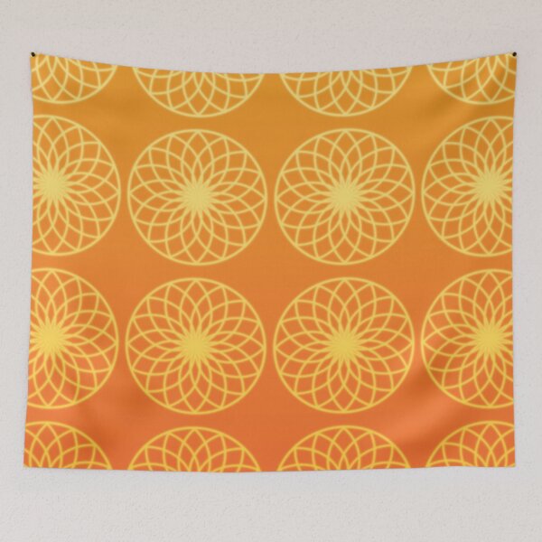 Item preview, Yellow mandalas pattern designed and sold by MinEkkoArt.