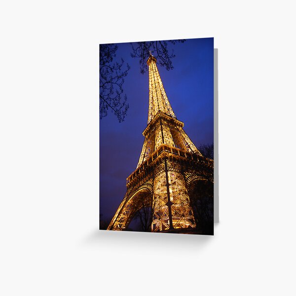 Eifel Tower at dusk Greeting Card