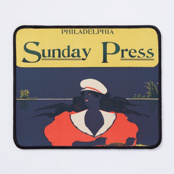 Item preview, Philadelphia SUNDAY PRESS September 1895 American Newspaper Publication Advertisement Poster by George Reiter Brill designed and sold by retroposters.