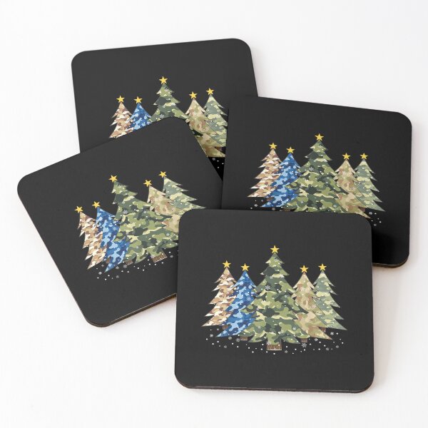 Item preview, Camo Print Christmas Trees with Camouflage Print Xmas designed and sold by KimberleyRamsey.