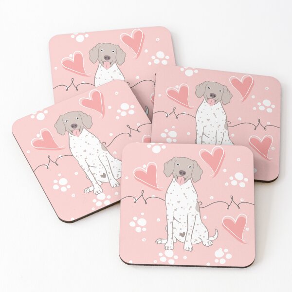 Item preview, LOVE Piebald Weimaraner designed and sold by Lulupainting.
