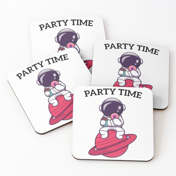 Item preview, Donut party time cute illustration design for donut lovers designed and sold by MiniDaisyStored.