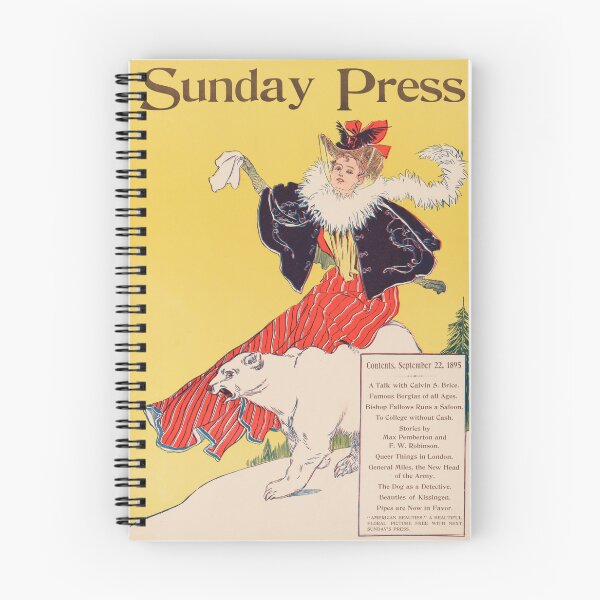 Item preview, PHILADELPHIA SUNDAY PRESS 1895 Old American Magazine Cover Art by George Reiter Brill designed and sold by retroposters.