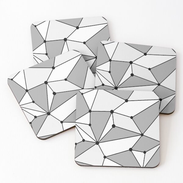 Item preview, Abstract geometric pattern - gray designed and sold by K.S ART.