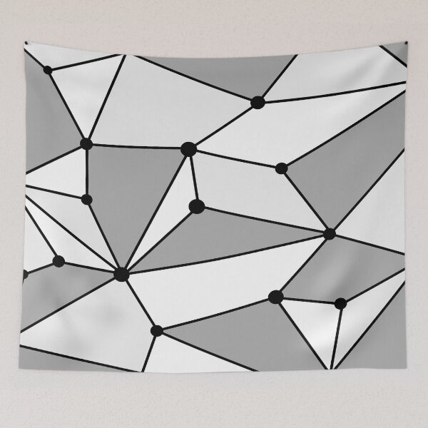 Item preview, Abstract geometric pattern - gray designed and sold by K.S ART.