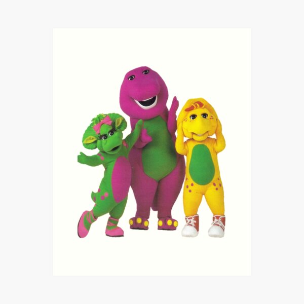 Barney The Dinosaur Art Prints For Sale Redbubble