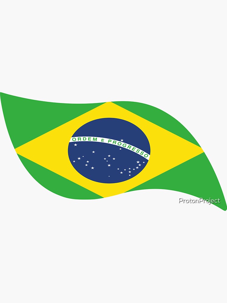 "Toothpaste Brazil Flag" Sticker for Sale by ProtonProject Redbubble