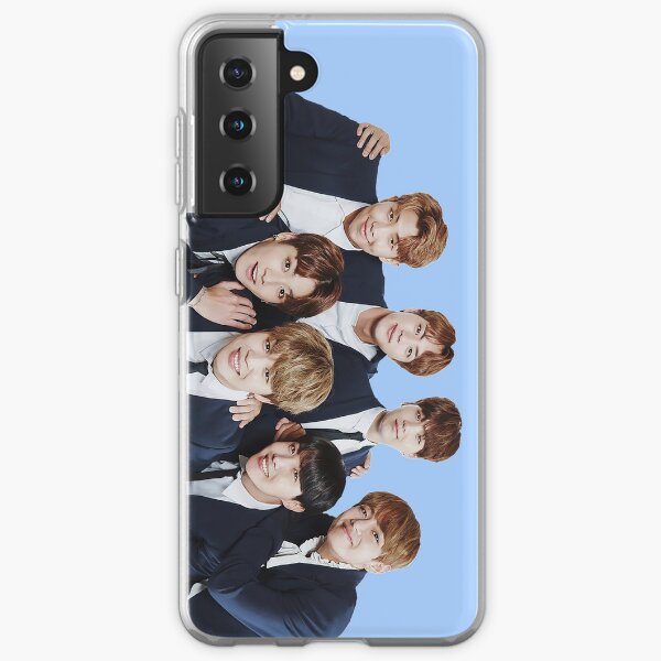BTS Kpop - Azul Funda blanda para Samsung Galaxy