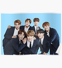 BTS Kpop - Blue Poster