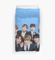 BTS Kpop - Blau Bettbezug