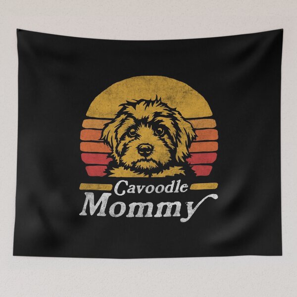 Item preview, Retro Vintage Cavoodle Mommy designed and sold by More Cute Dogs.