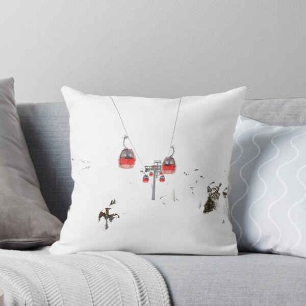 Item preview, Minimalist Skiing Red Ski Lift designed and sold by PhotosByVille.