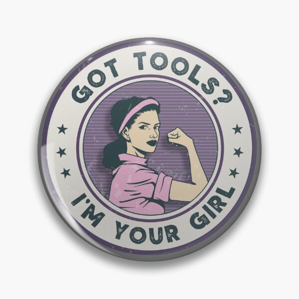 Item preview, Hard Hat sticker- Got tools? - blue collar Woman designed and sold by fiskooriginal.