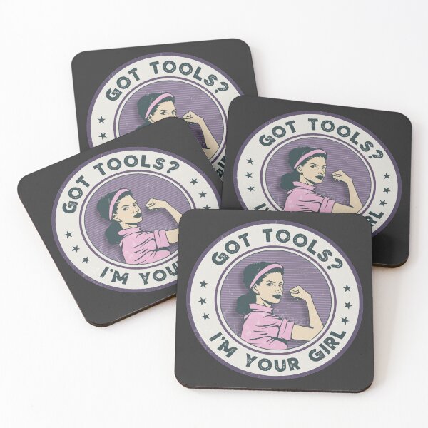 Item preview, Hard Hat sticker- Got tools? - blue collar Woman designed and sold by fiskooriginal.