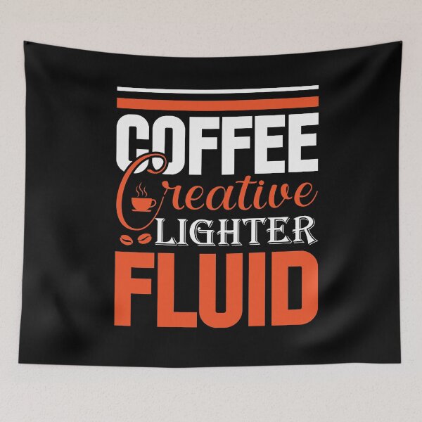 Item preview, Coffee creative lighter fluid:Coffee Quotes designed and sold by remonss.