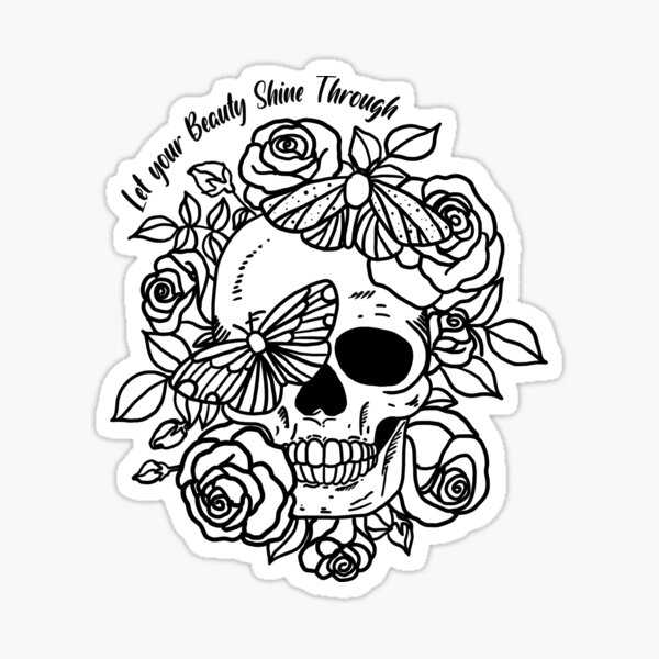 let-your-beauty-shine-through-sticker-for-sale-by-phuangphet-redbubble