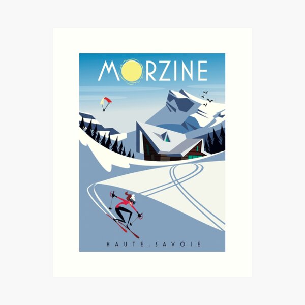 Item preview, Morzine ski poster designed and sold by GAGodel.