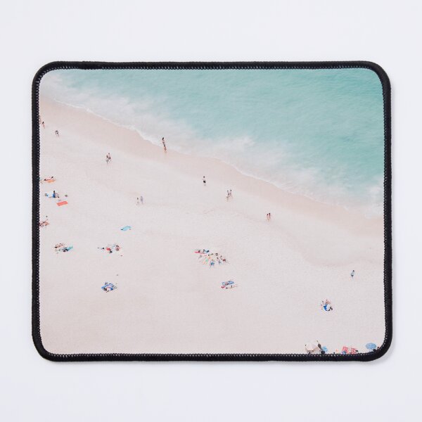 Item preview, Aerial Beach - Crowded Beach -Pastel - Ocean - Sea - Travel photography by Ingrid Beddoes designed and sold by Ingrid Beddoes Photography.