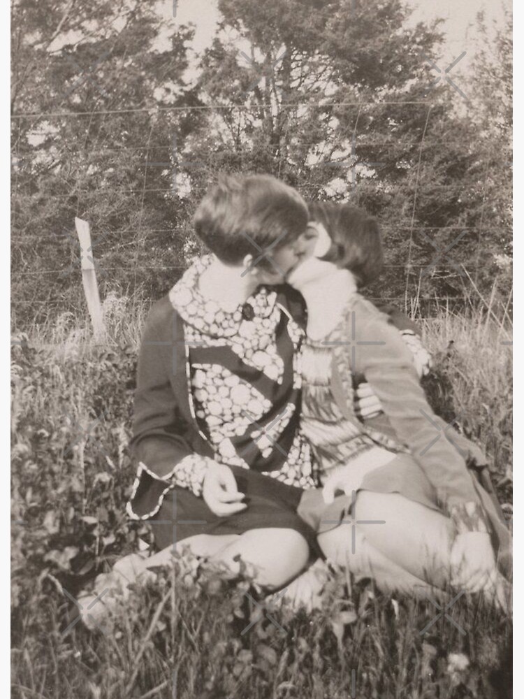 "Women Kissing in a Field" Poster for Sale by jillatjasper | Redbubble