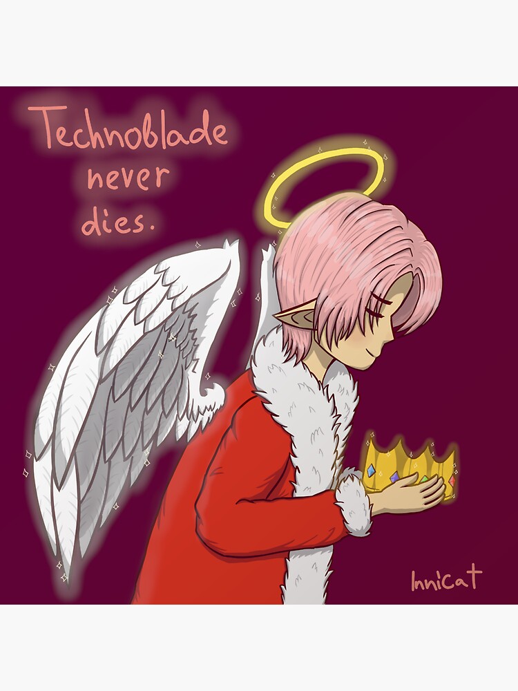 technoblade never dies Sticker for Sale by xxbadbunny