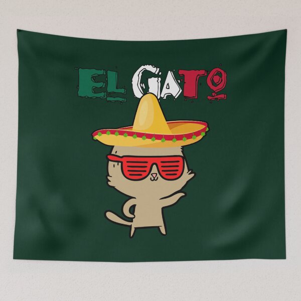 Item preview, El Gato Mexican Cat    designed and sold by SwazzDdraws.