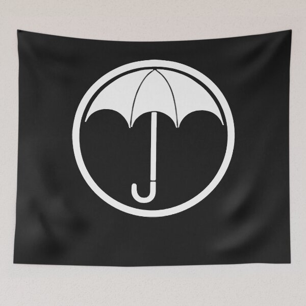 Item preview, Umbrella academy logo white designed and sold by TrishaMorton.