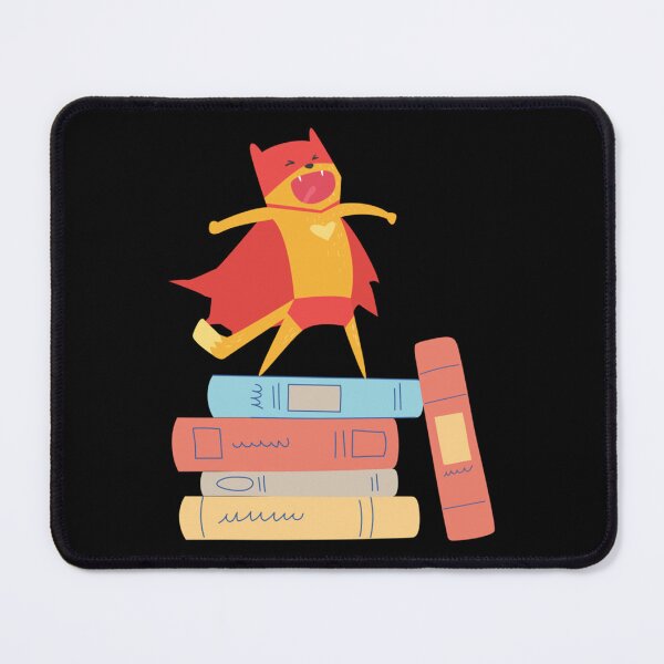 Item preview, Gato lector I Ratón de biblioteca I Libros I Libro, gato niños designed and sold by SwazzDdraws.