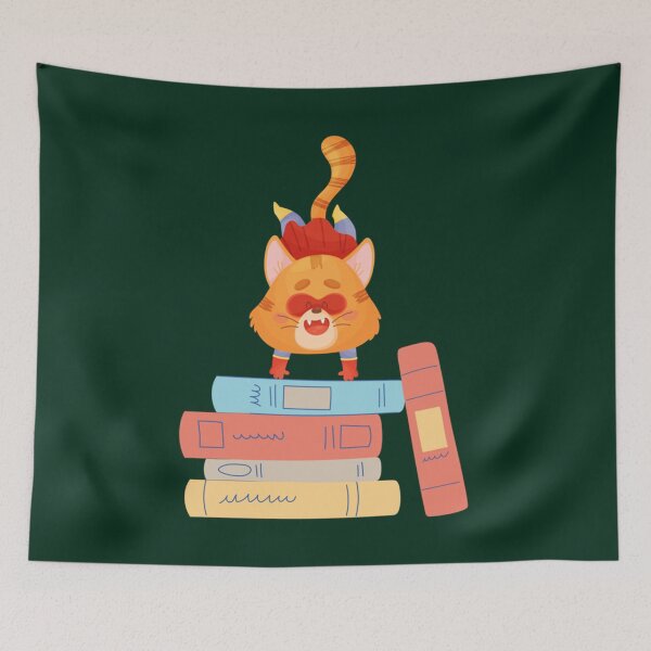 Item preview, Gato lector I Ratón de biblioteca I Libros I Libro, gato   designed and sold by SwazzDdraws.