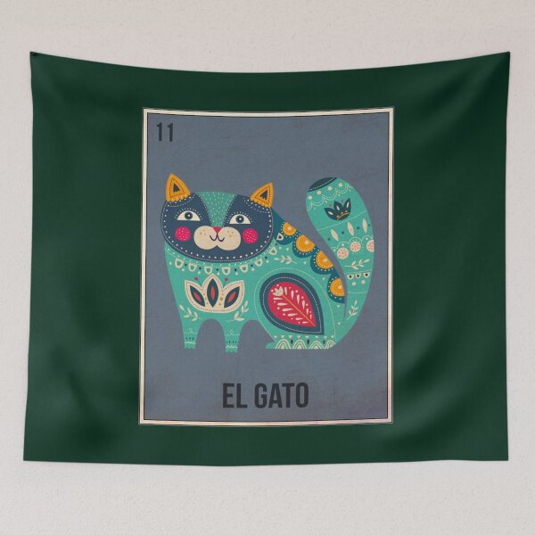 Item preview, Loteria Style Card - El Gato   designed and sold by SwazzDdraws.
