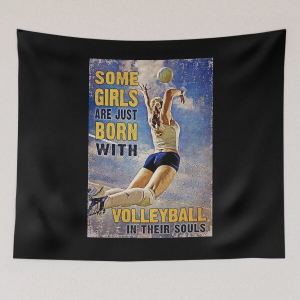 Item preview, Some girls are just born with volleyball in their souls designed and sold by cevyl49.