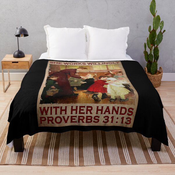 Item preview, She works willingly with her hand proverbs designed and sold by reenea84.