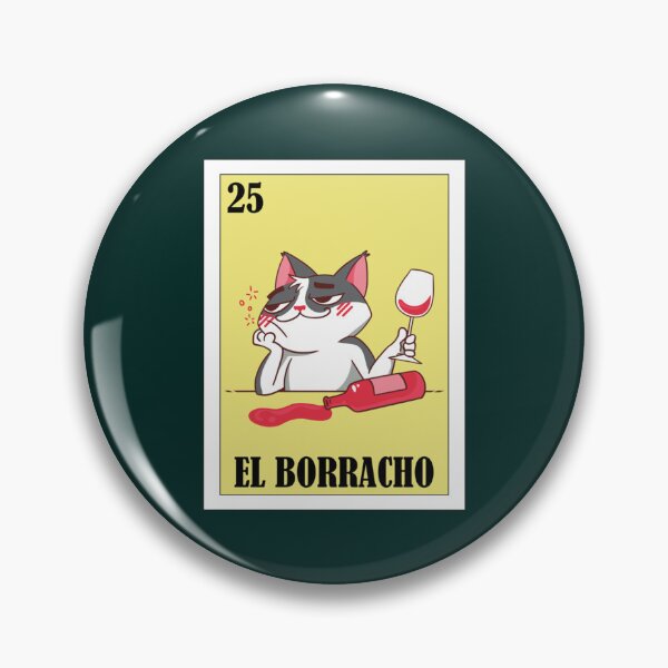 Item preview, Mexican Loteria - Regalo De el Funny Drunk Cat Lottery Design- Mexican Bingo El Gato   designed and sold by SwazzDdraws.