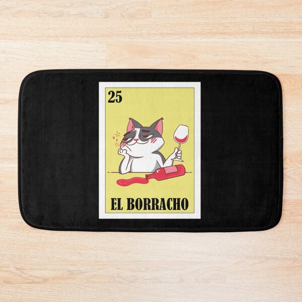 Item preview, Mexican Loteria - Regalo De el Funny Drunk Cat Lottery Design- Mexican Bingo El Gato   designed and sold by SwazzDdraws.