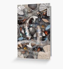 Koi Fish Pond Greeting Card