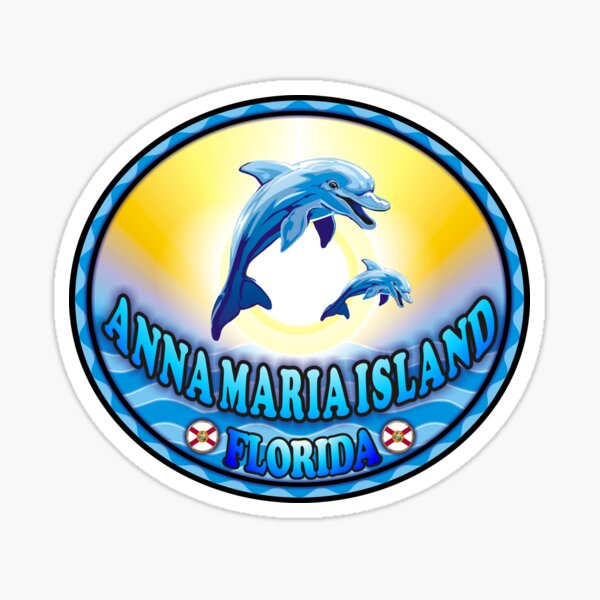 "Anna Maria Island dolphins in the sun" Sticker for Sale by SoulSafe