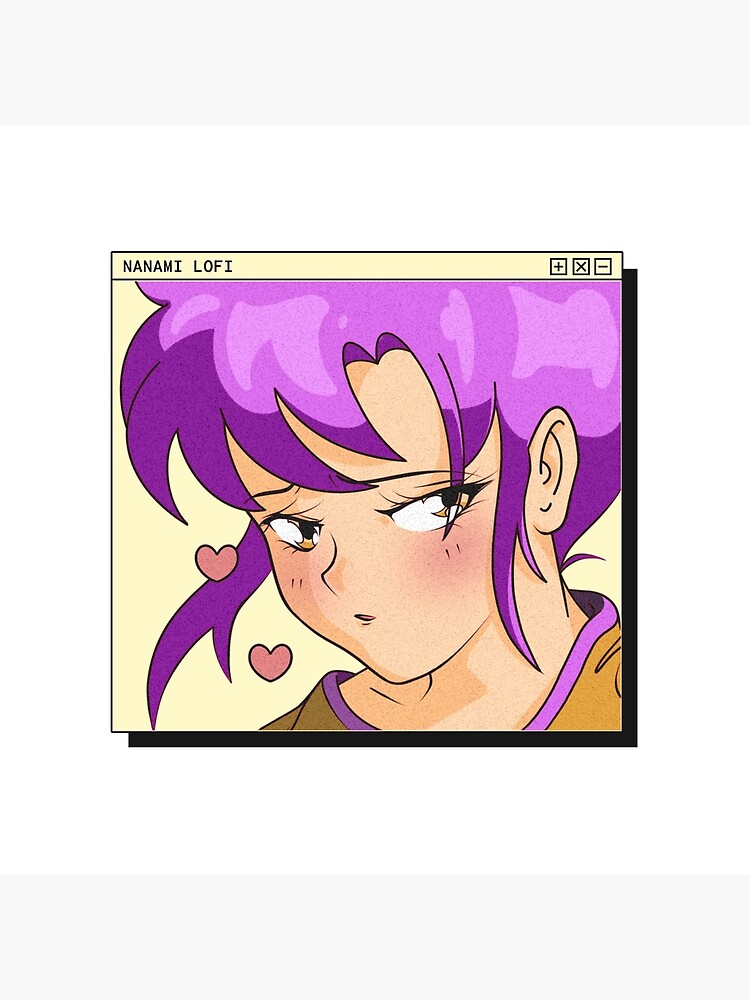 Purple Hair Flirty Anime Girl Poster For Sale By Heykittyco Redbubble 4122