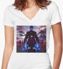 Rin Tohsaka Women's Fitted V-Neck T-Shirt
