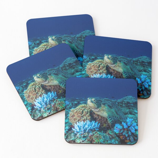 Item preview, Sea Turtle on the Great Barrier Reef designed and sold by seaearthandsky.